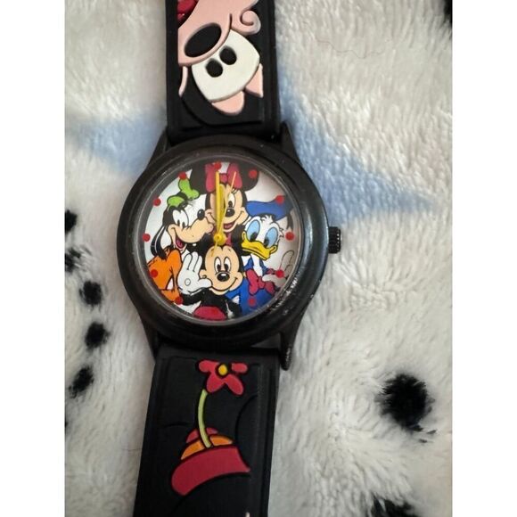 Rare Vintage Disney Time Works Micky, Minnie Mouse, Donald Duck, Goofy Watch - Picture 4 of 12